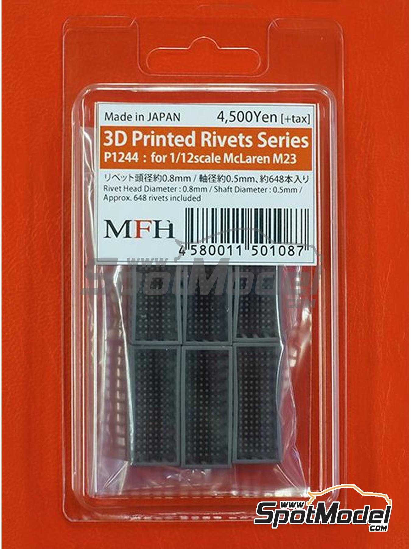Model Factory Hiro P1244: Rivets 1/12 scale - McLaren Ford M23